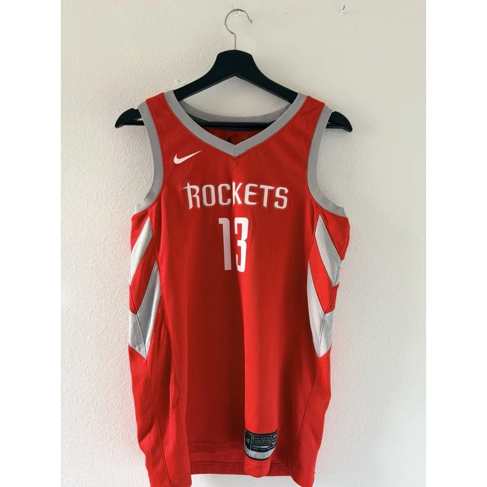 Nike Houston Rockets James Harden #13 Swingman Jersey Red Size 40 Small NBA